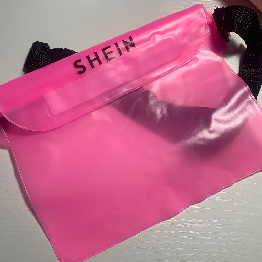 A shein waterproof hot pink bag